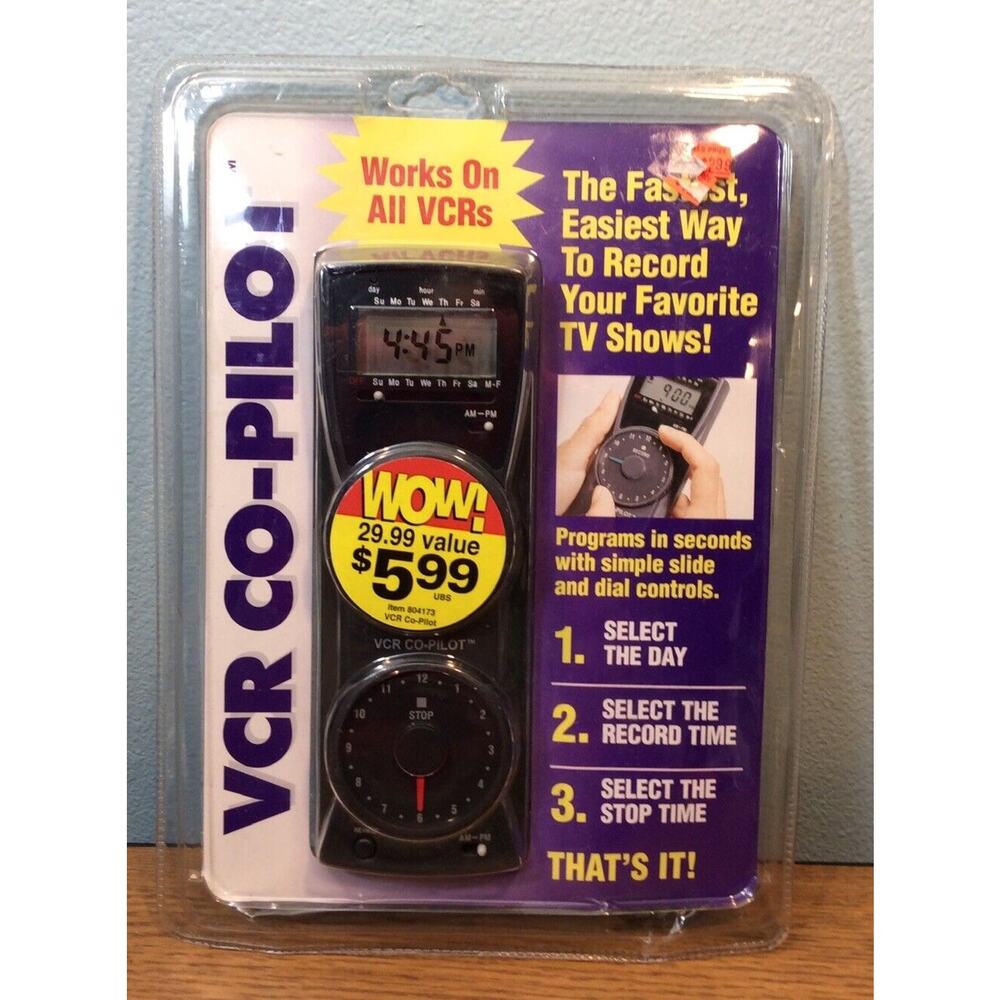 VTG VCR COPILOT Timer Remote Record Your Favorite TV Shows Free Shipping NEW - Picture 1 of 7